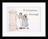 Boy and Girl posting a Christmas Card by M. D. Cole