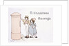 Boy and Girl posting a Christmas Card by M. D. Cole