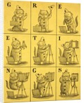 Clown Cat with Camera Christmas card by Anonymous