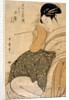 Woman with a pipe by Kitagawa Utamaro
