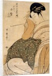 Woman with a pipe by Kitagawa Utamaro