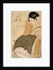 Woman with a pipe by Kitagawa Utamaro