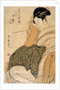 Woman with a pipe by Kitagawa Utamaro