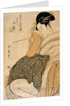 Woman with a pipe by Kitagawa Utamaro