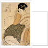 Woman with a pipe by Kitagawa Utamaro