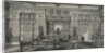 Interior with chiffonier and table by Anonymous