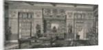 Interior with chiffonier and table by Anonymous