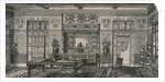 Interior with chiffonier and table by Anonymous