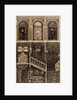 Panelled interior with staircase by Anonymous