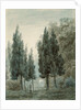 In the Garden of the Villa Pomfili, Rome by John Robert Cozens