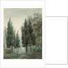 In the Garden of the Villa Pomfili, Rome by John Robert Cozens