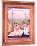 Shah Jahan with one of his sons by Unknown