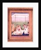 Shah Jahan with one of his sons by Unknown