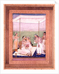 Shah Jahan with one of his sons by Unknown