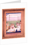 Shah Jahan with one of his sons by Unknown