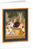 Prince and Companions. Miniature painting. India, early 17th century by Unknown
