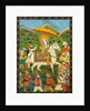 Maharaja Ranji Singh riding a white horse. India, 19th century by Unknown