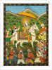 Maharaja Ranji Singh riding a white horse. India, 19th century by Unknown
