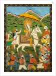 Maharaja Ranji Singh riding a white horse. India, 19th century by Unknown
