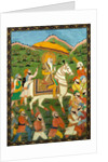 Maharaja Ranji Singh riding a white horse. India, 19th century by Unknown