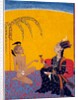 Laila visiting her lover Majnun in the desert. North India, 1730 by Unknown