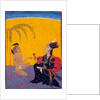 Laila visiting her lover Majnun in the desert. North India, 1730 by Unknown