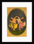 A pair of girls joining hands and performing a Kathak Dance. India, late 17th century by Unknown