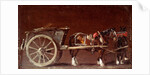 A cart & two horses by John Constable