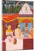 Viram Dev of Ghanerao worshipping at a Shiva shrine by Unknown