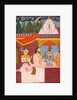 Viram Dev of Ghanerao worshipping at a Shiva shrine by Unknown