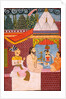 Viram Dev of Ghanerao worshipping at a Shiva shrine by Unknown