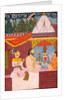 Viram Dev of Ghanerao worshipping at a Shiva shrine by Unknown