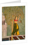 Woman with a parrot. India, 18th century by Unknown