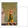 Woman with a parrot. India, 18th century by Unknown