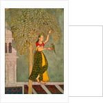 Woman with a parrot. India, 18th century by Unknown