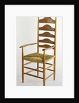 Ladder backed armchair by Ernest William Gimson