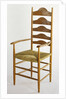 Ladder backed armchair by Ernest William Gimson