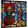 Christ's Temptation in the Wilderness. Troyes, France, early 13th century by Unknown