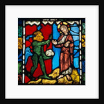 Christ's Temptation in the Wilderness. Troyes, France, early 13th century by Unknown