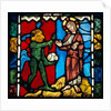 Christ's Temptation in the Wilderness. Troyes, France, early 13th century by Unknown