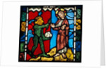 Christ's Temptation in the Wilderness. Troyes, France, early 13th century by Unknown
