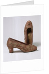 Bride's shoes by Unknown