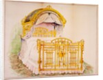 Design for a brass bed by Robert Lloyd Crosby & Co.