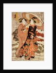 Snow, from The Snow, Moon and Flowers series by Katsukawa Shunsen