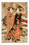 Snow, from The Snow, Moon and Flowers series by Katsukawa Shunsen