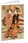 Snow, from The Snow, Moon and Flowers series by Katsukawa Shunsen