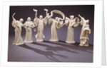 Figures from a table setting. France, 1903-05 by Agathon Léonard