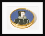 Gold oval snuff box by Unknown
