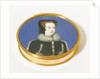 Gold oval snuff box by Unknown