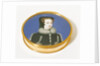 Gold oval snuff box by Unknown
